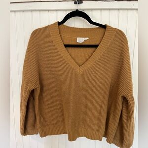Mustard V Neck Sweater
